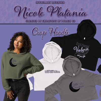 Crop Hoodies (ROAAG) - Nicole Platania - Fatesworn Merch