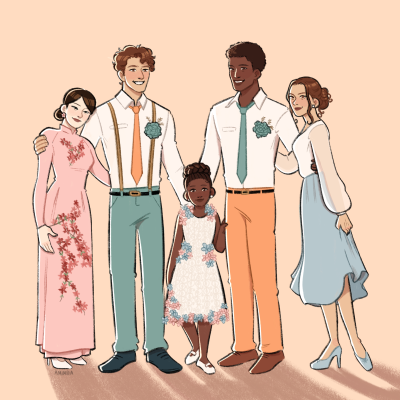 Husband of the Year Wedding Portrait