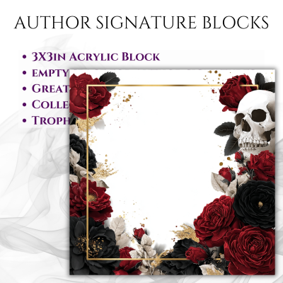 3"x3" Author Signature Block (#2 Skull)