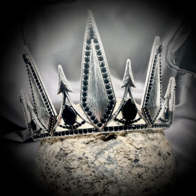 Tiara - Silver and Black Gothic style