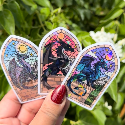Holographic Dragon Sticker