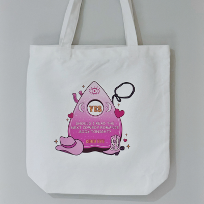 Ouija Cowboy Romance Library Tote Bag