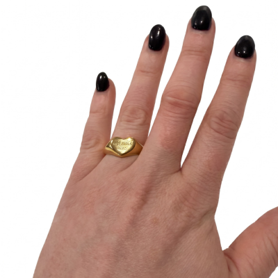 Hot Girl Read Signet Ring