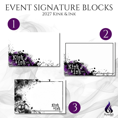 Kink & Ink 4"x6" Event Signature Block (#1 Ink)