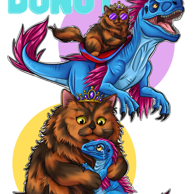Donut and Mongo Art Print