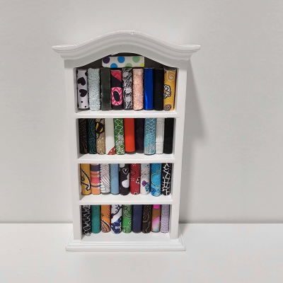 Miniature Bookshelf - filled with handmade mini books!