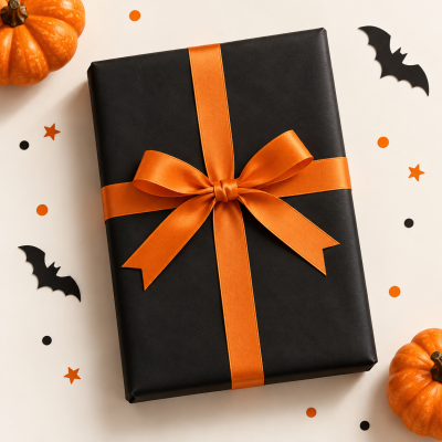Halloween-themed Blind Date with a Book!