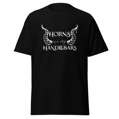 "Horns are my Handlebars" t-shirt