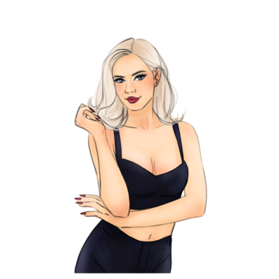 Half Character Sticker - Ava