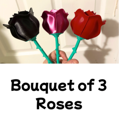 3D printed Roses