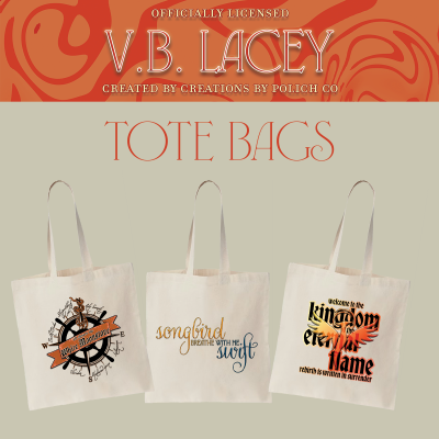 Tote Bags - VB Lacey - By the Flames of Her Fury