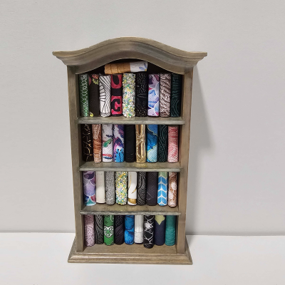 Miniature Bookshelf - filled with handmade mini books!