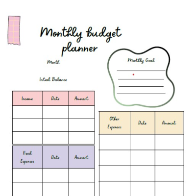 Author daily planner