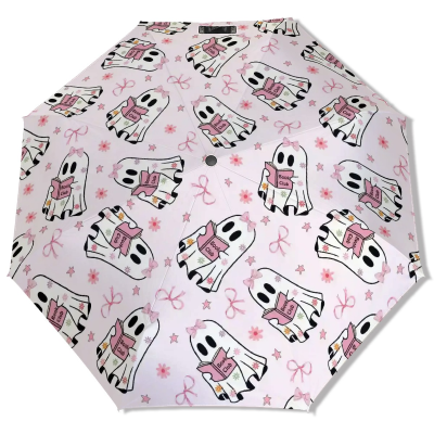 Cute reading ghost bookish umbrella