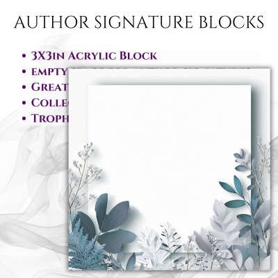 3"x3" Author Signature Block (#29 Leaves)