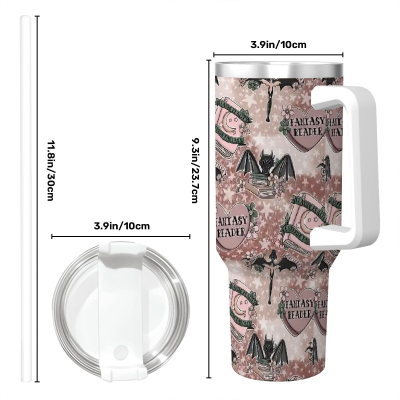 40 oz travel mug fantasy matters bookish romantasy