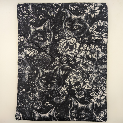 Black Cat & Flower Booksleeve