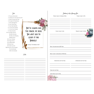 Shadow Caster: One Year Tarot Planner