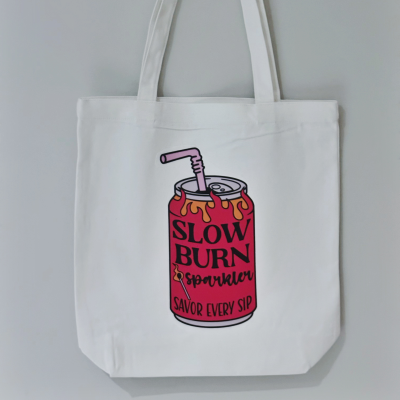 Slow Burn Fizzy Drink Library Tote Bag