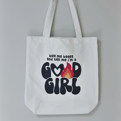 Good Girl's Get Booked Library Tote Bag