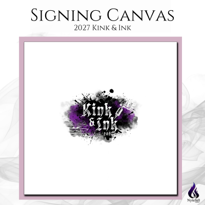 12” x 12” Kink & Ink Signing Canvas