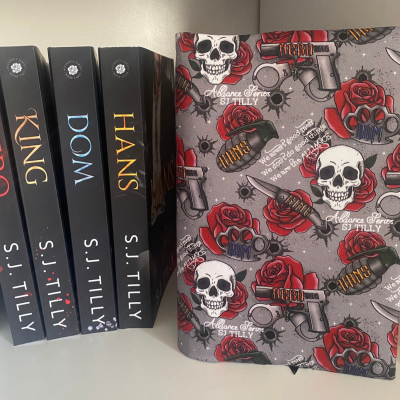 Fabric Dust Jacket / Book Cover - Gray