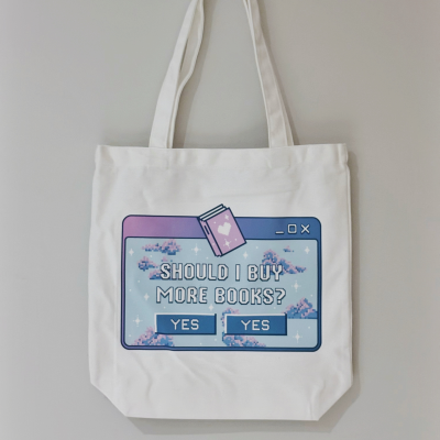Buy More Books Library Tote Bag