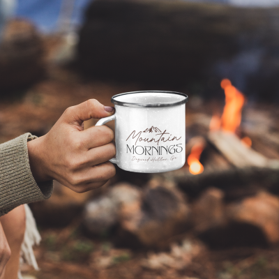 Mountain mornings 11 oz campfire mug