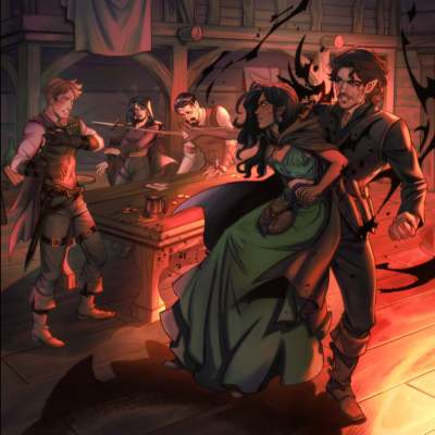 "Brawling for Bowls" Kailia/Razik Art Print