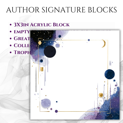 3"x3" Author Signature Block (#19 Celestial)