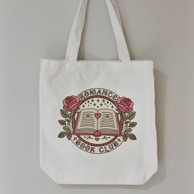 Romance Book Club Library Tote Bag