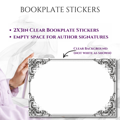 Bookplate Sticker 2"x3"  (#16 Ornate)