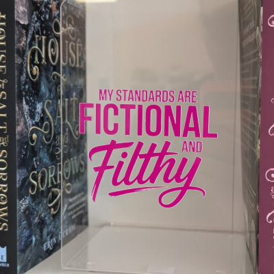 My Standards are Fictional and Filthy Acrylic Sign