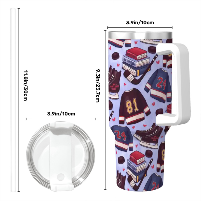 40 oz travel mug Heated MM hockey romance