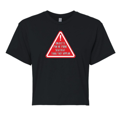 Objects May Be More Sentient Warning Crop Top
