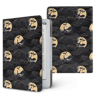 Dragons flying by moonlight kindle case for 11th 12th gen paperwhite