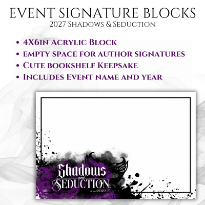 Shadows 4"x6" Event Signature Block (#1 Masks)