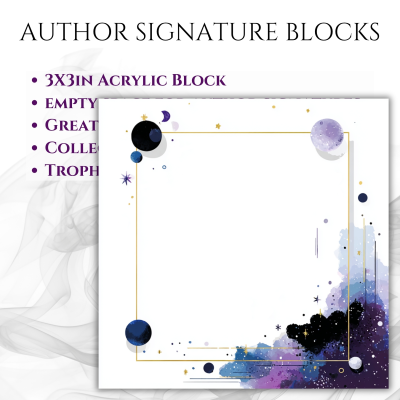 3"x3" Author Signature Block (#20 Celestial)
