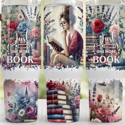One more book with flowers 40 oz
