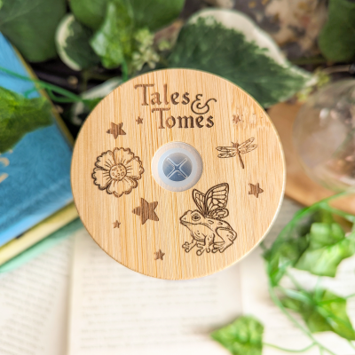 Spring Fairy Tale Can Glass Cup | Bamboo Lid and Metal Straw