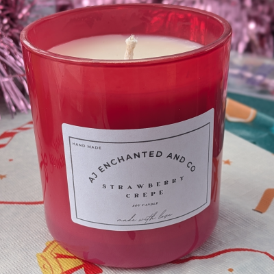 Strawberry Crepe Candle