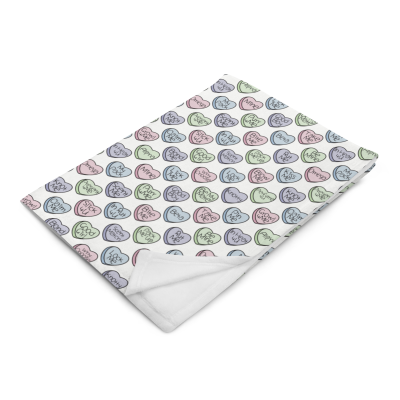 Omegaverse Conversation Hearts Blanket