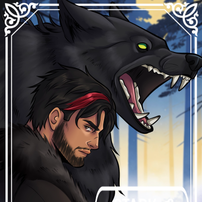 Stark and Cratos Foil Art Print