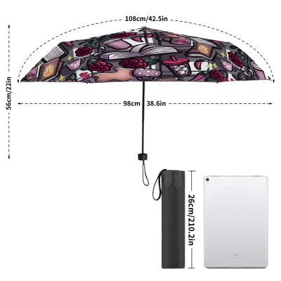 Coffee and smut bookish umbrella