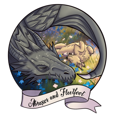 Abraxos and Fleetfoot Art Print