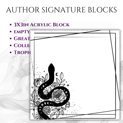 3"x3" Author Signature Block (#25 Snake)
