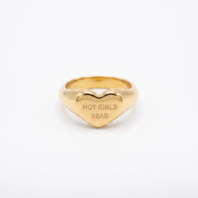 Hot Girl Read Signet Ring