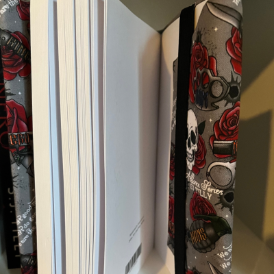 Fabric Dust Jacket / Book Cover - Gray