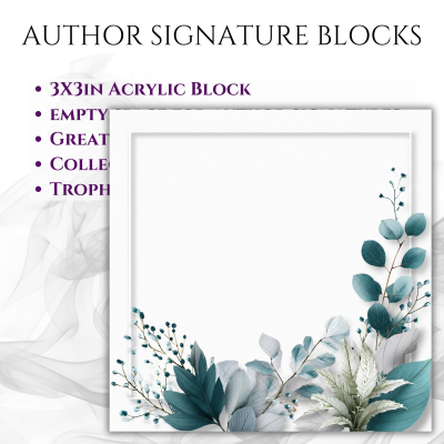 3"x3" Author Signature Block (#30 Leaves)