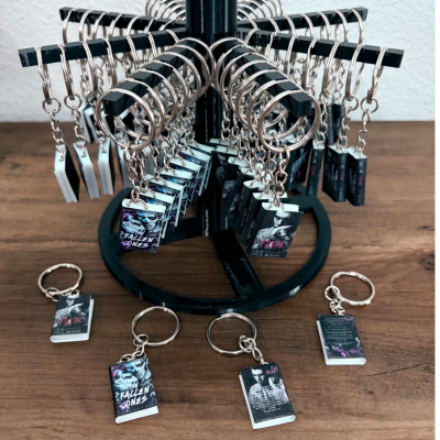 The Fallen Ones mini book keyring
